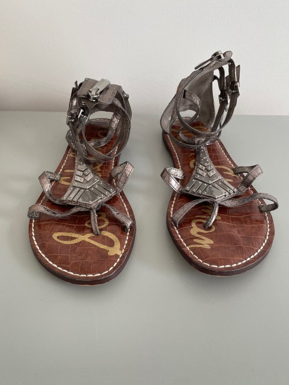 Sam Edelman Metallic Ginger Gladiator Sandals - Size 6.5
